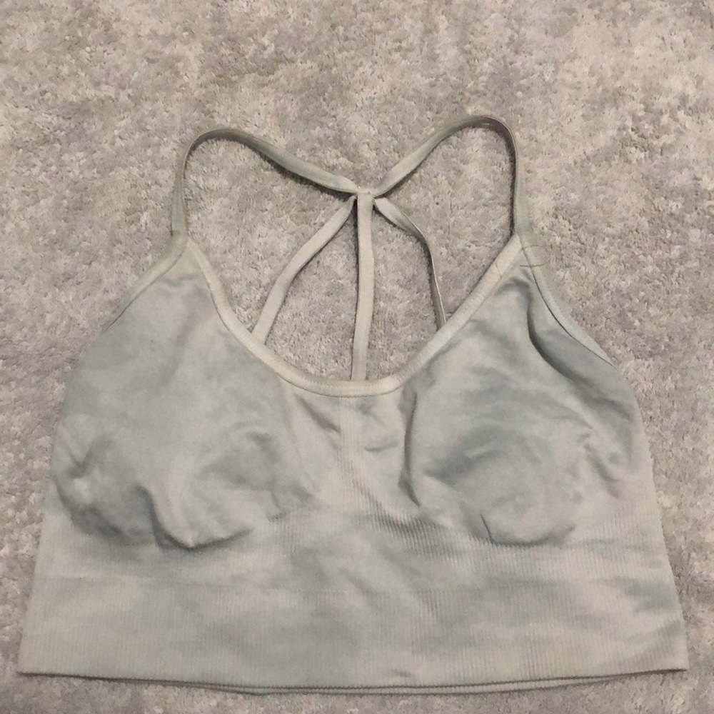 ALALA grey sport bra.